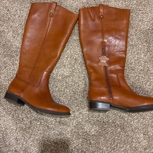 INC International Concepts Tan Over the Knee Boots wide-calf (O/B)